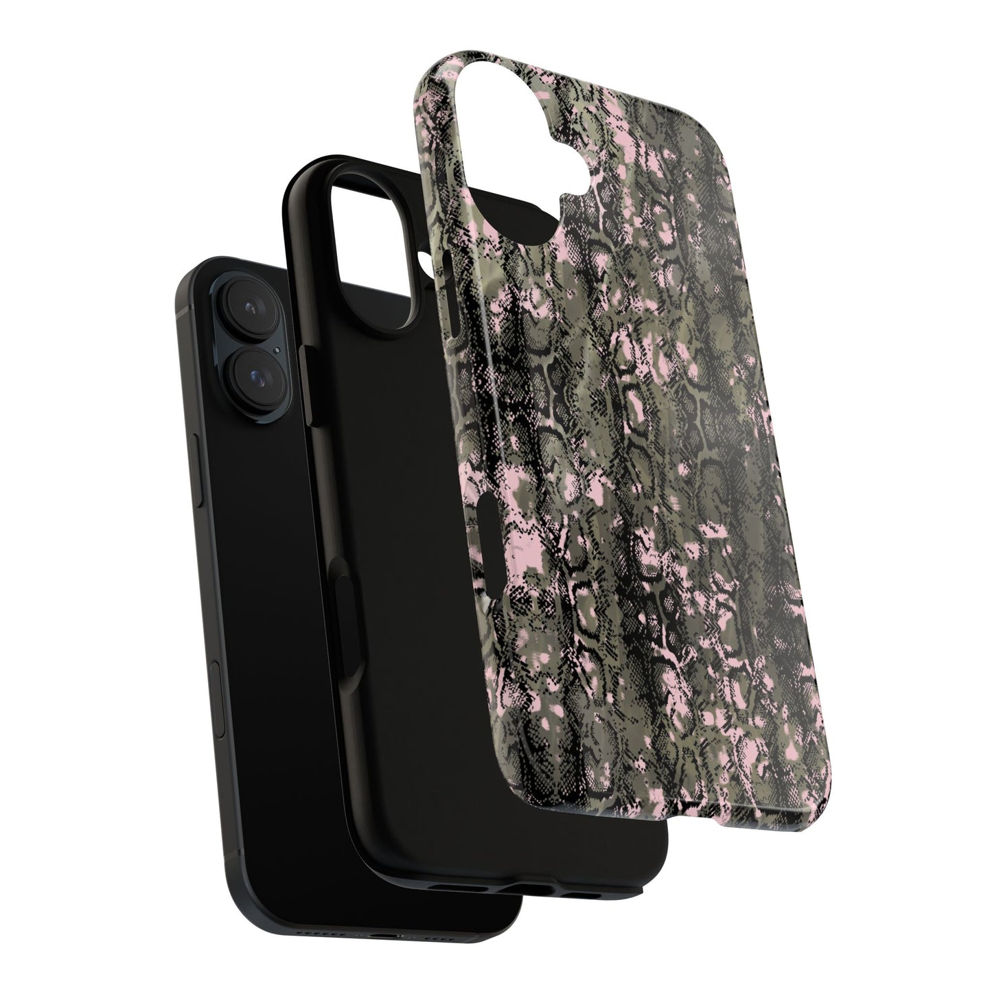 Stylish Snake Print Phone Case for Tough Protection