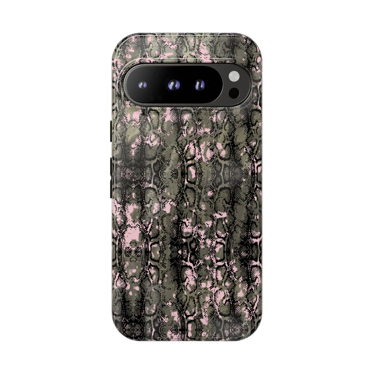 Camo Snake Pattern Phone Case – Rugged Protection Meets Bold Style  Turn heads while protecting your phone with this fierce camo snake pattern case—where urban edge meets outdoor grit.