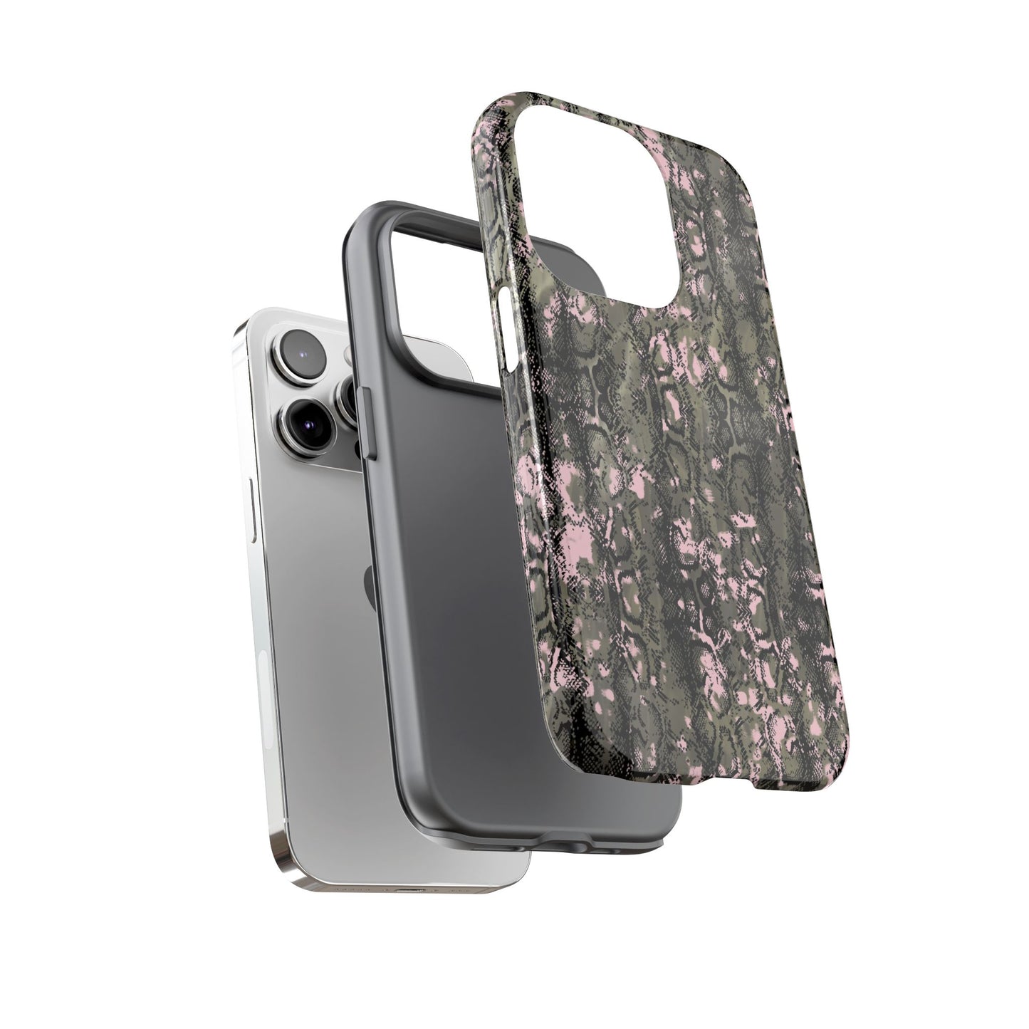 Stylish Snake Print Phone Case for Tough Protection