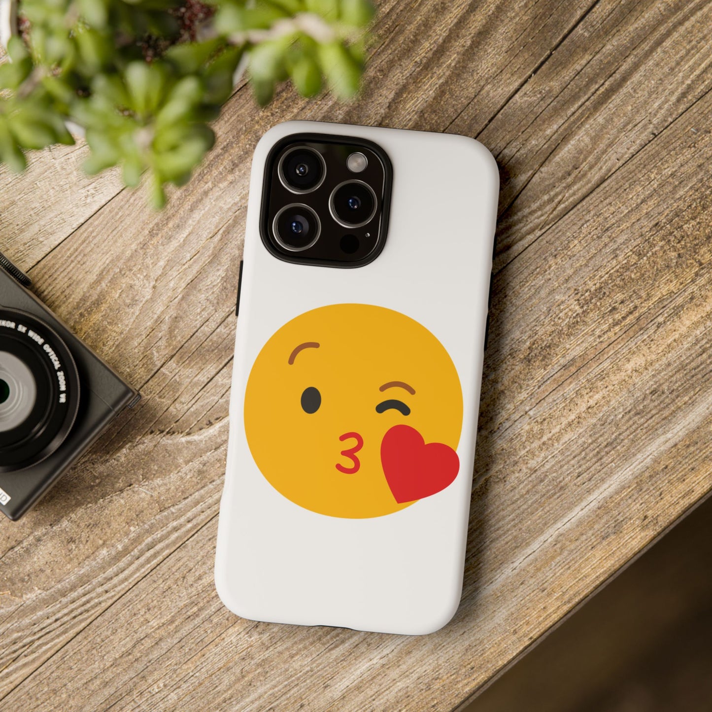 Cute Emoji Phone Case - Kissy Face Design for Stylish Protection