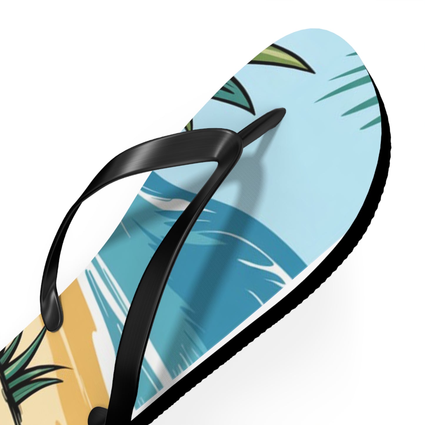 Pineapple Summer Flip Flops | Fun Beach Sandals for Vacation, Pool Days, Summertime, Tropical Getaway