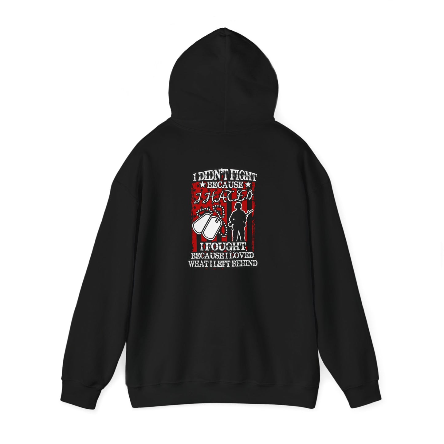 Military Supporter Hoodie, Patriotic Sweatshirt, Independence Day Gift, Veteran Clothing, USA Flag Apparel