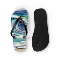 Ocean Wave Flip Flops - Summer Beach Footwear
