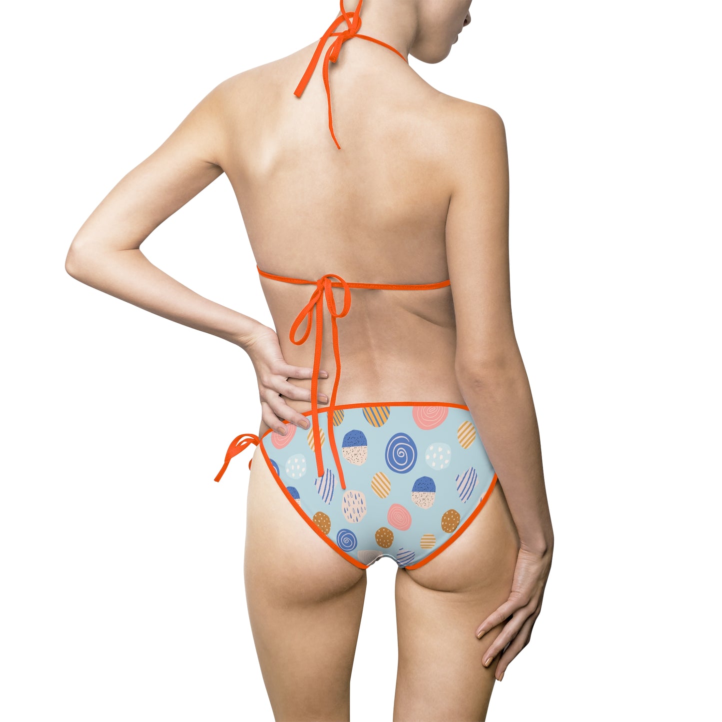 Colorful Polka Dot Women's Bikini Swimsuit - Perfect for Summer & Beach Days