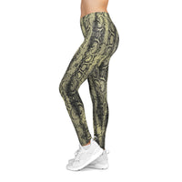 Stylish Python Print Leggings for Women - Comfy & Fashionable Activewear