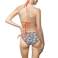 Stylish Gray Triangle Bikini Swimsuit for Women - Perfect for Beach Days & Pool Parties