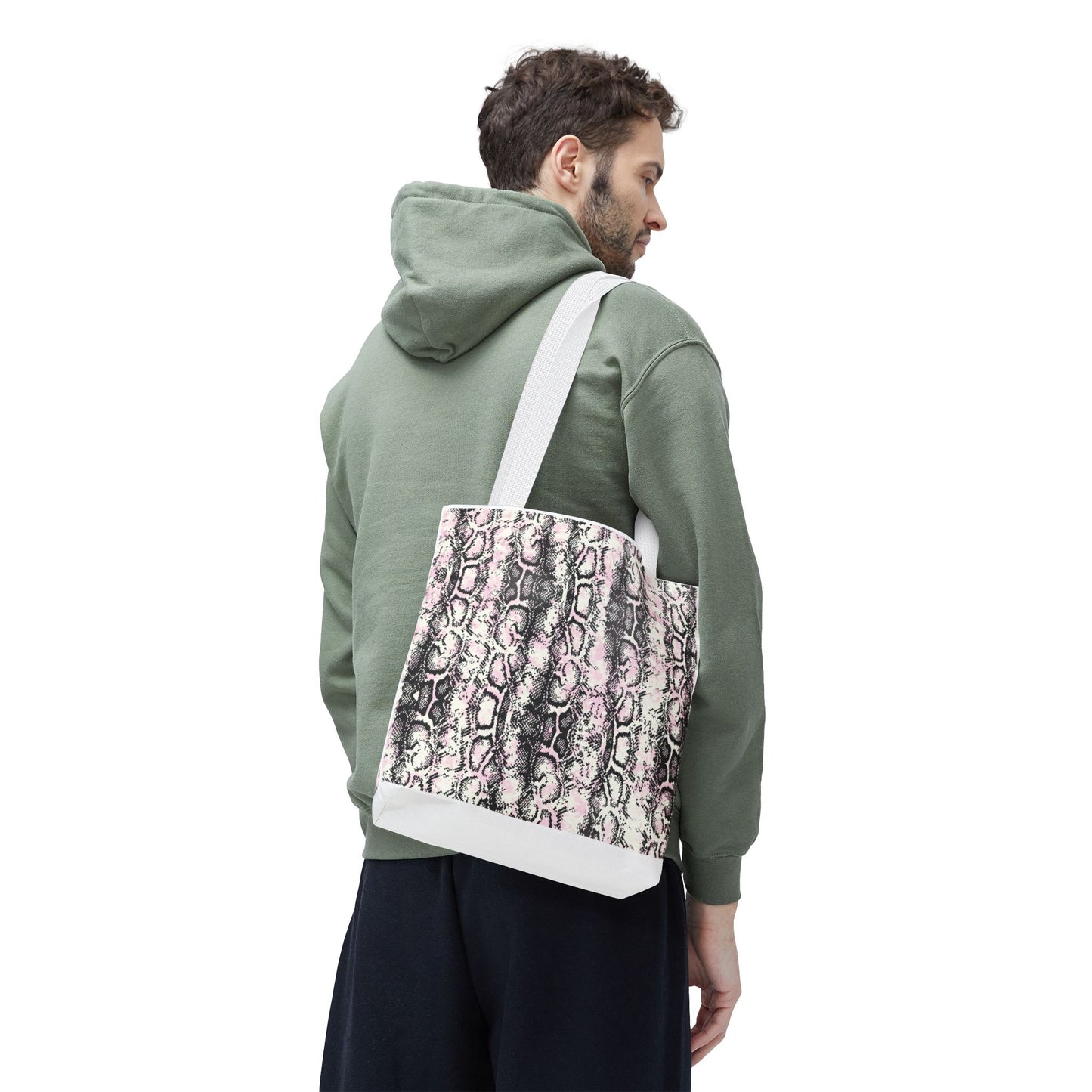 Elegant Python Print Tote Bag - Stylish and Trendy Carryall for Everyday Use