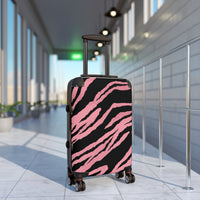 Wild Pink Zebra Pattern Suitcase – Stylish Travel Luggage for Fashion-Forward Adventurers