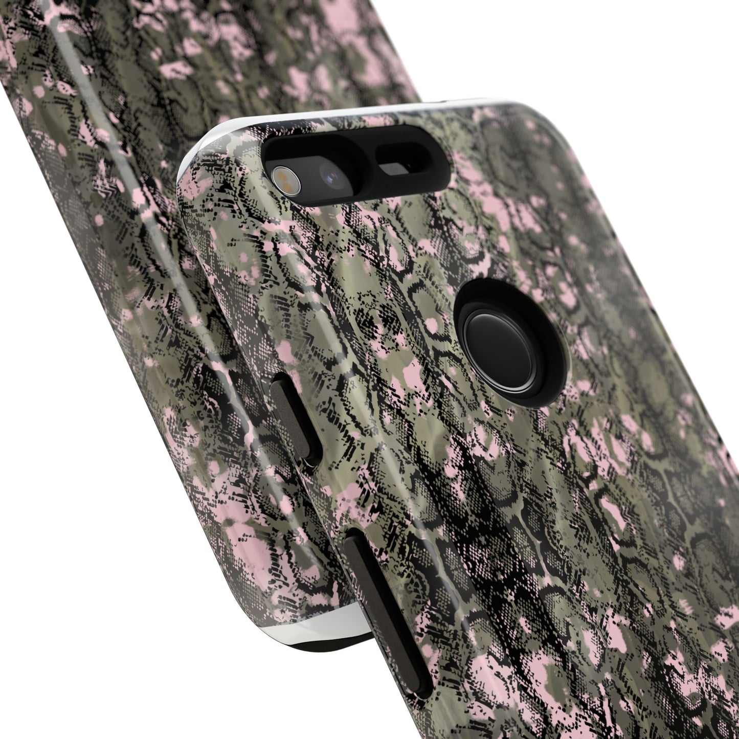 Camo Snake Pattern Phone Case – Rugged Protection Meets Bold Style  Turn heads while protecting your phone with this fierce camo snake pattern case—where urban edge meets outdoor grit.