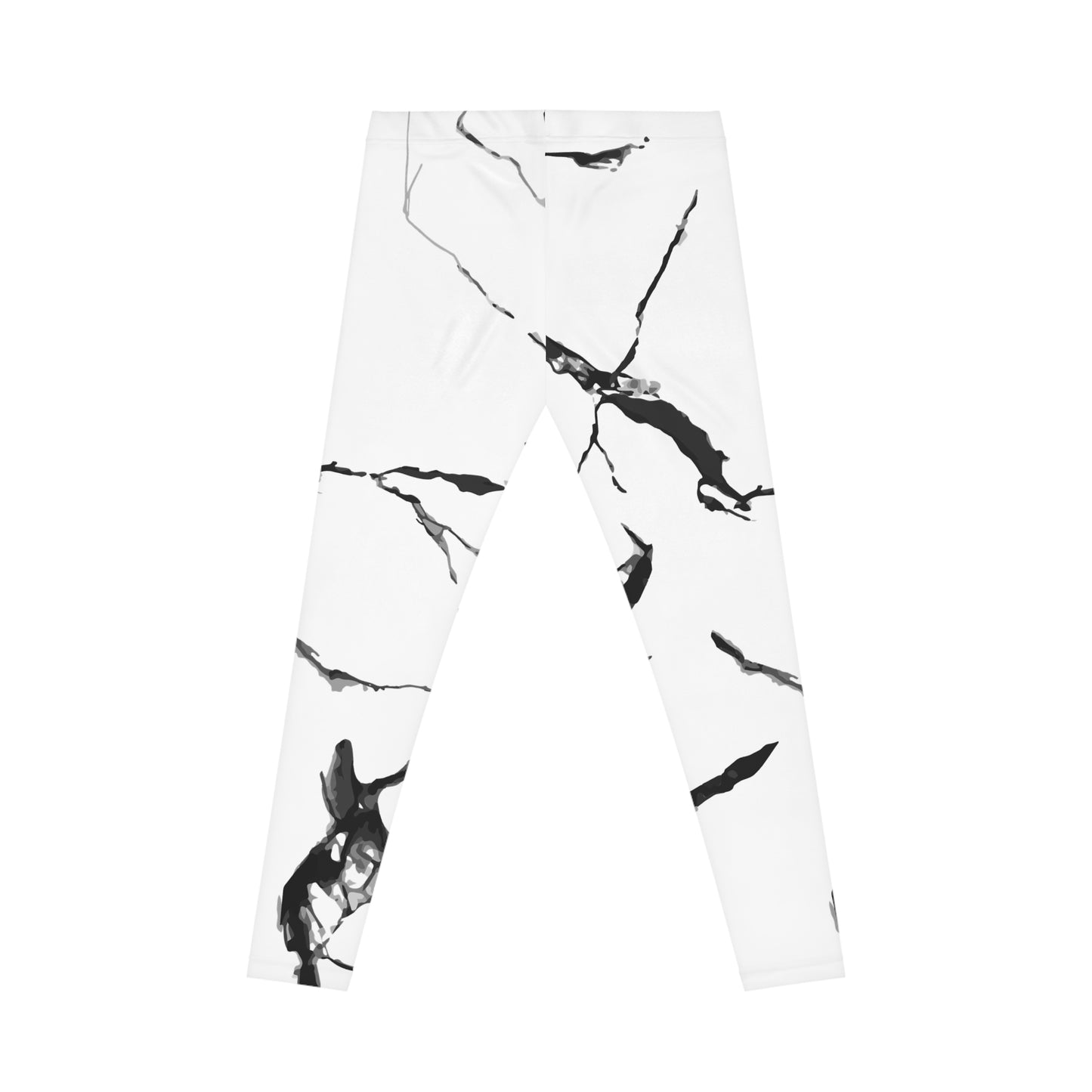 Marble Print Women's Casual Leggings - Trendy Activewear for Everyday Comfort