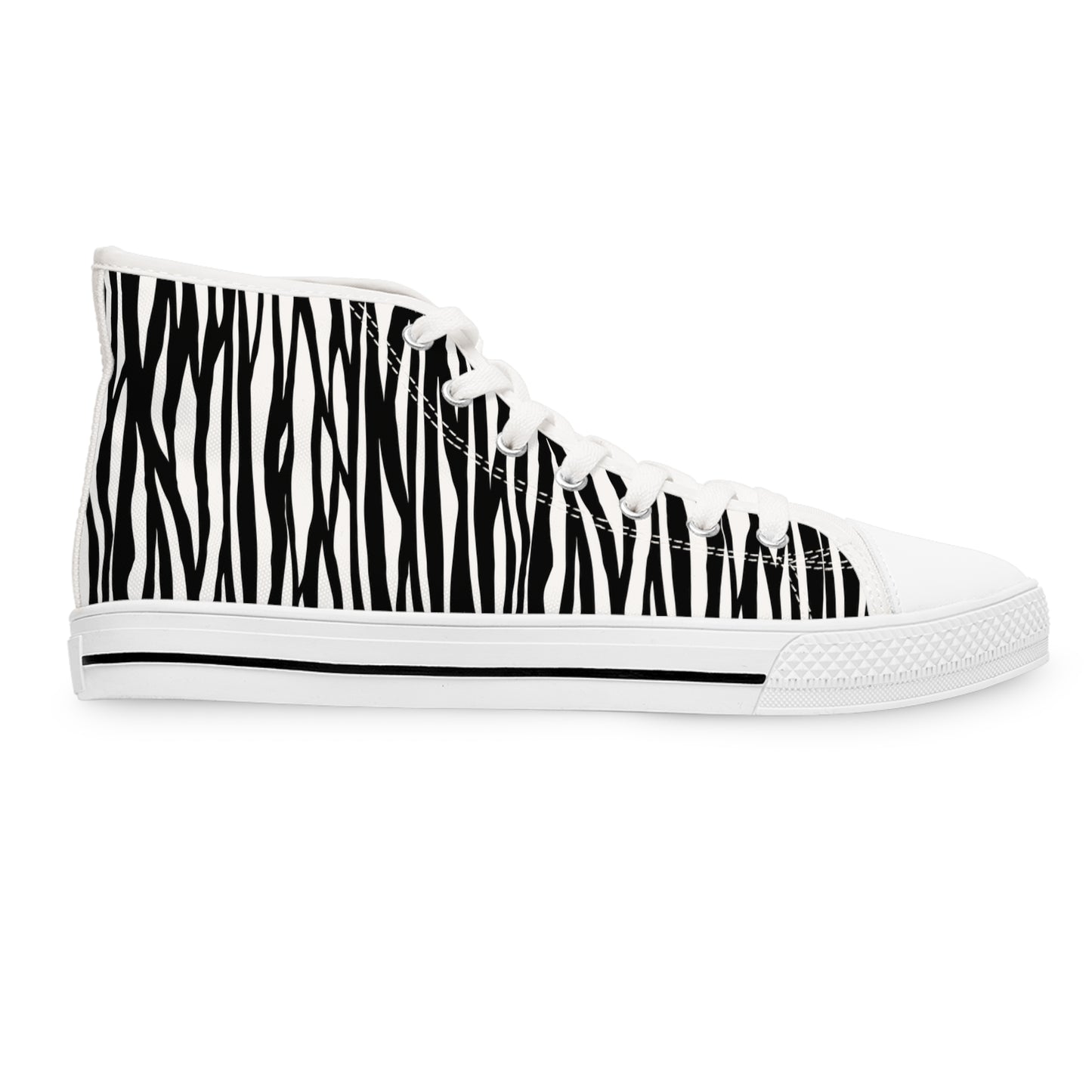 Chic Zebra Print High Top Sneakers for Women