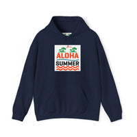 Aloha Summer Hoodie,Tropical Beach Wear,Unisex Sweatshirt,Vacation Outfit, Summer  iconic Waikiki Beach Oahu combines urban