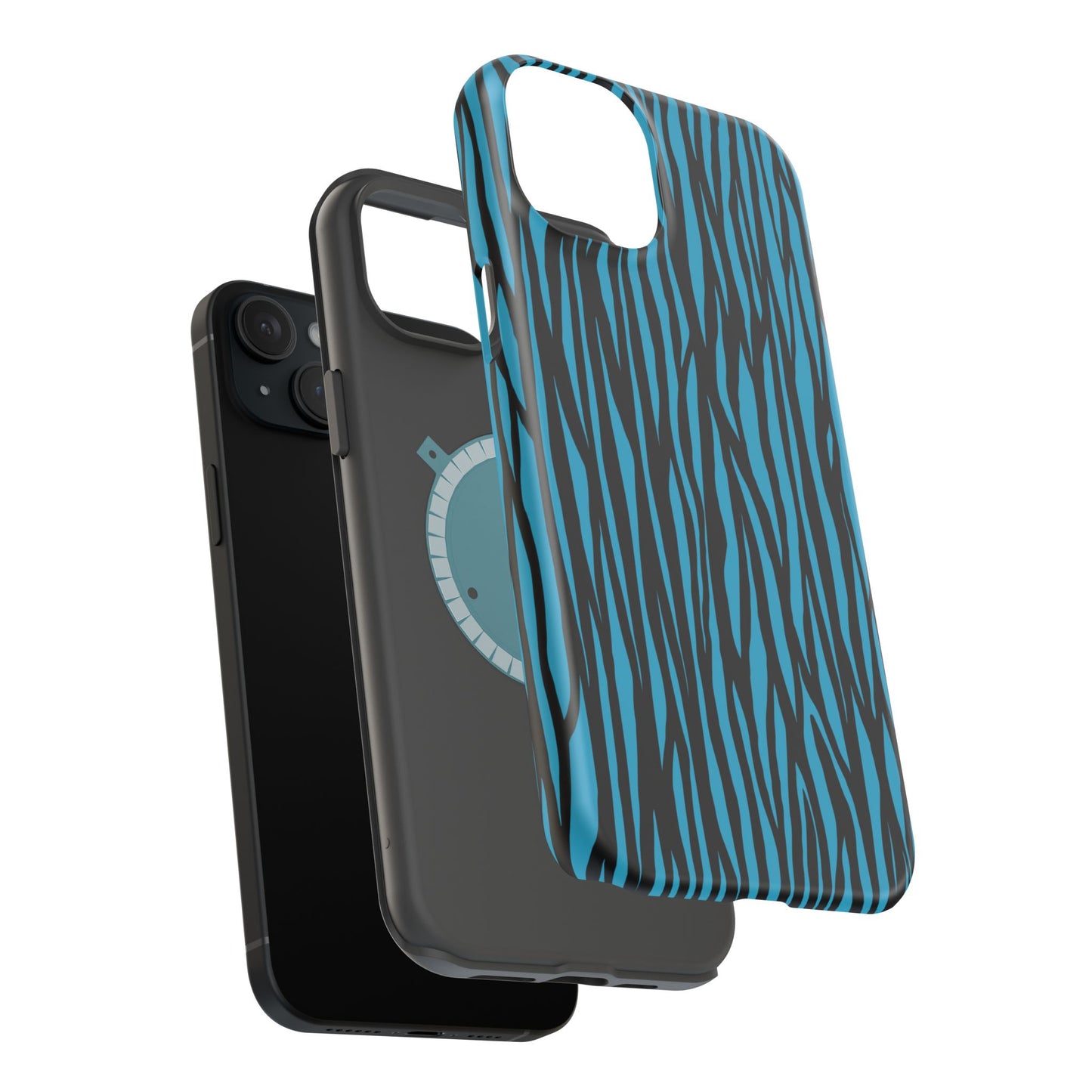 Zebra Print Magnetic Tough Case for iPhone - Durable & Stylish Phone Protection