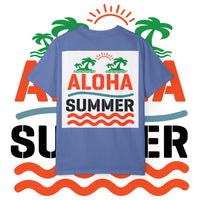 Aloha Summer Unisex T-Shirt, Beach Shirt, Vacation Tee, Summer Apparel, Tropical Graphic Tee, iconic Waikiki Beach Maui ,Oahu