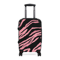 Wild Pink Zebra Pattern Suitcase – Stylish Travel Luggage for Fashion-Forward Adventurers