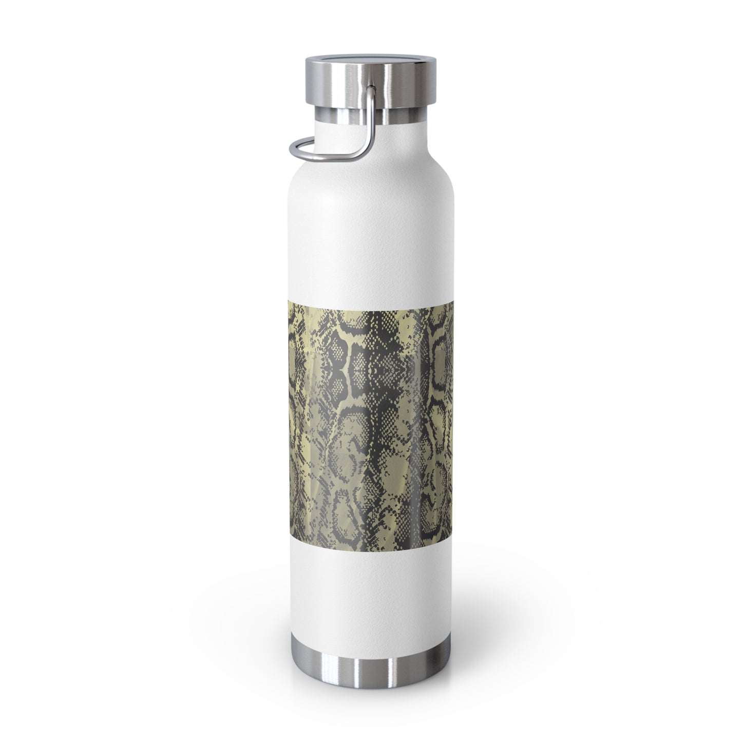 Stylish Snake Print Insulated Water Bottle - 22oz Copper Vacuum Flask
