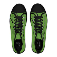 Stylish Green High Top Sneakers with Abstract Design