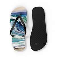 Ocean Wave Flip Flops - Summer Beach Footwear