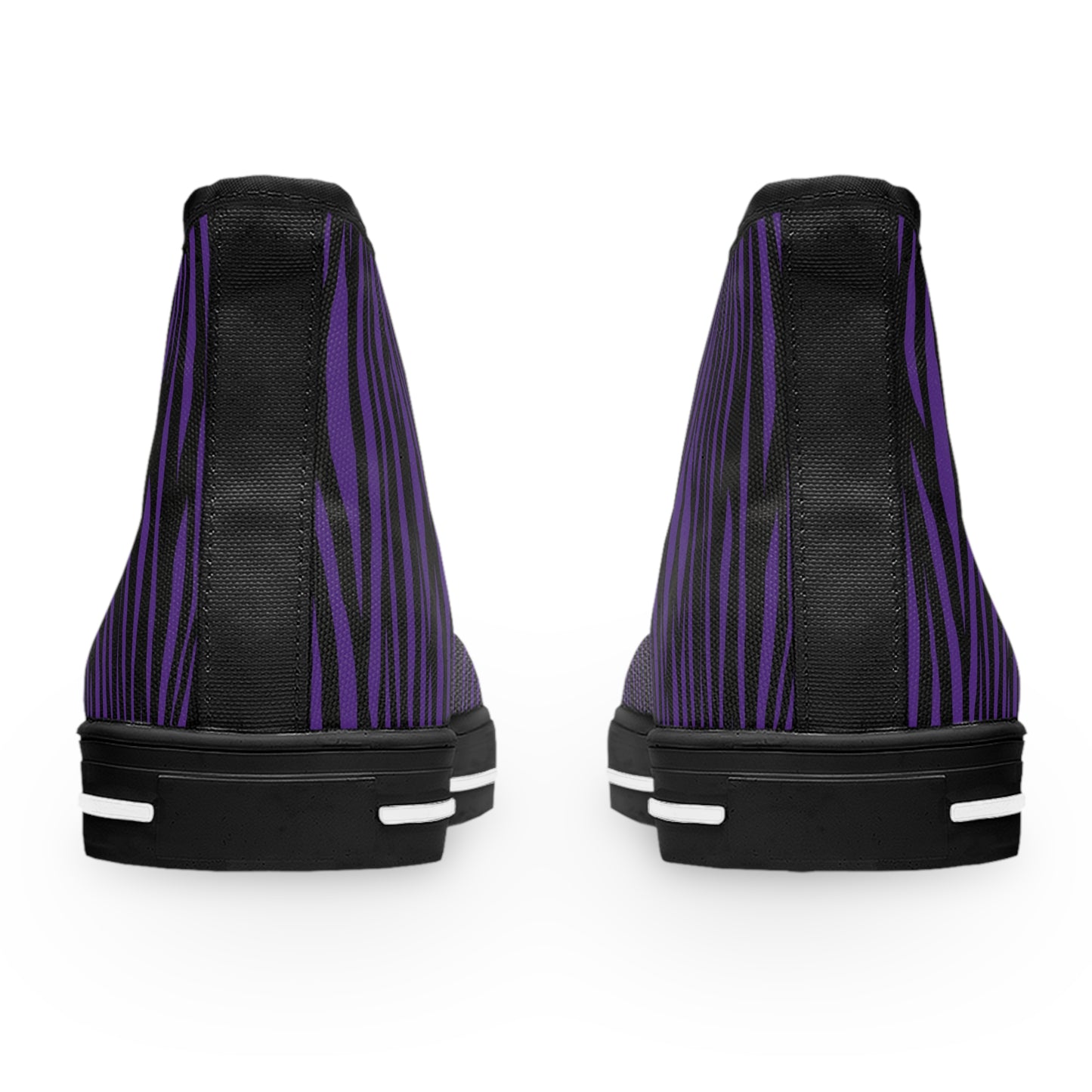 Purple Zebra Print High Top Sneakers for Women