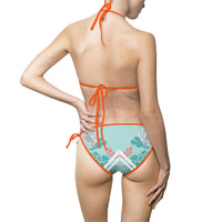 Tropical Print Women's Bikini Swimsuit - Beach Ready Swimwear