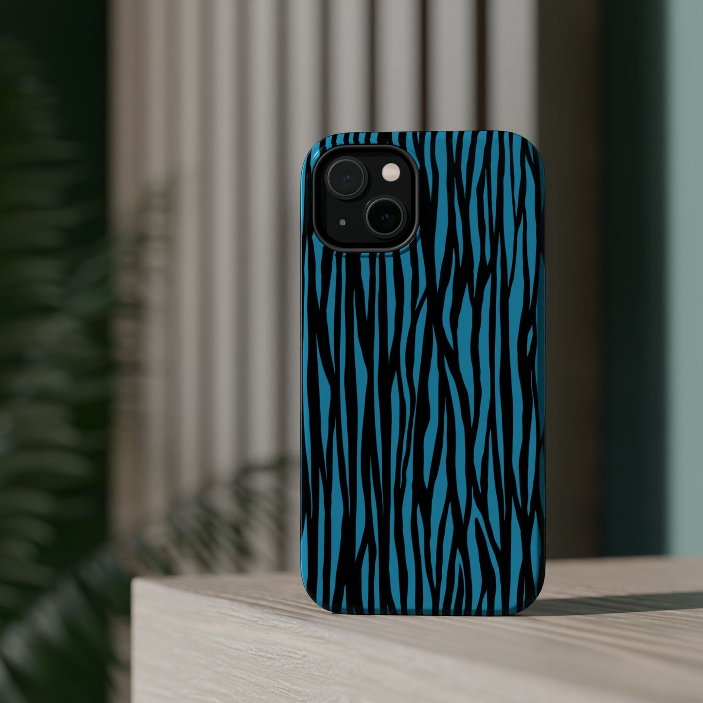 Zebra Print Magnetic Tough Case for iPhone - Durable & Stylish Phone Protection