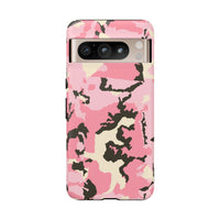 Stylish Tough Phone Case – Pink Camo Design for Bold Protection  Make a statement while keeping your phone safe with this eye-catching pink camouflage case that blends fashion with durability.