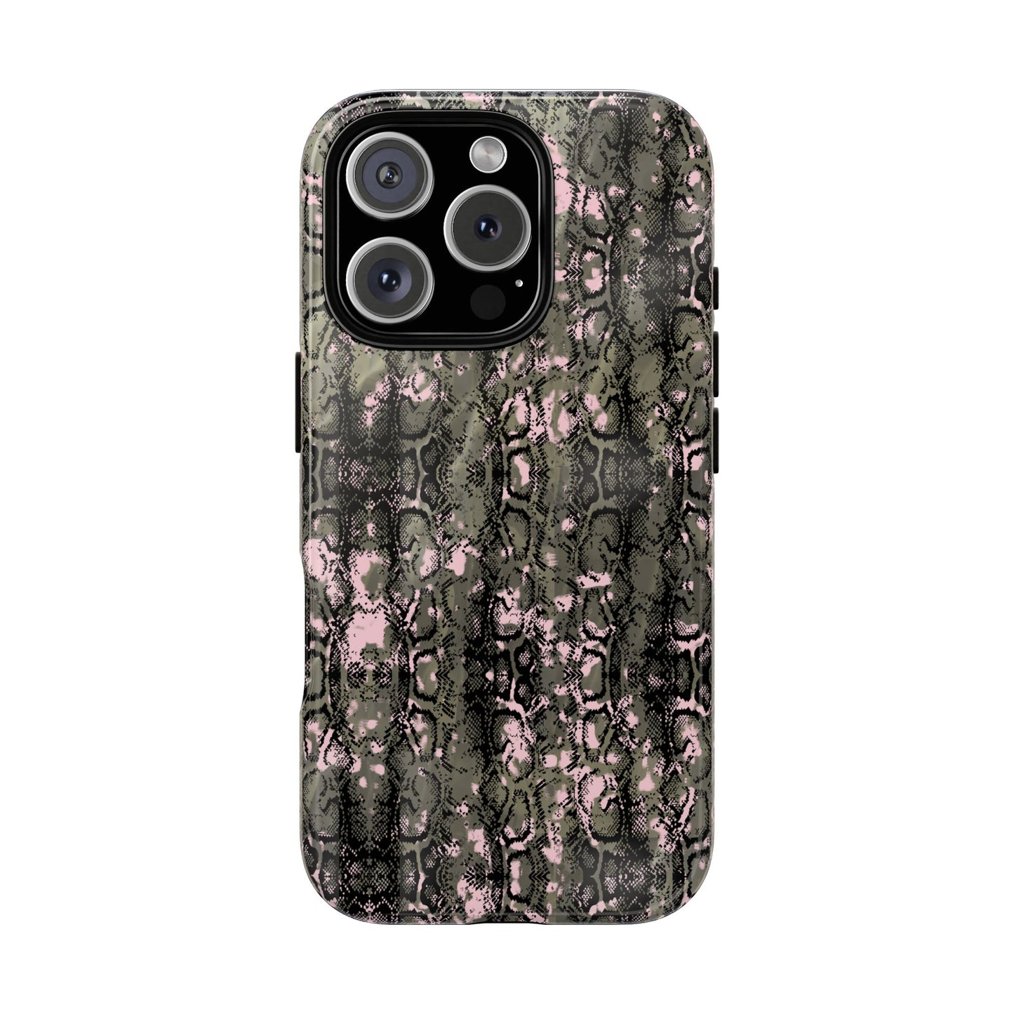 Camo Snake Pattern Phone Case – Rugged Protection Meets Bold Style  Turn heads while protecting your phone with this fierce camo snake pattern case—where urban edge meets outdoor grit.