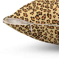 Leopard Print Decorative Pillow | Cozy Living Room Accent Cushion, Wild Animal Home Decor, Animal Print Gift, Modern Style