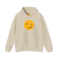 Smiley Face Unisex Hooded Sweatshirt - Fun and Cozy