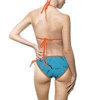 Women's Vintage-Style Bikini Swimsuit, Summer Beachwear, Pool Party Attire, Vacation Swimwear, Stylish Swimsuits for Women
