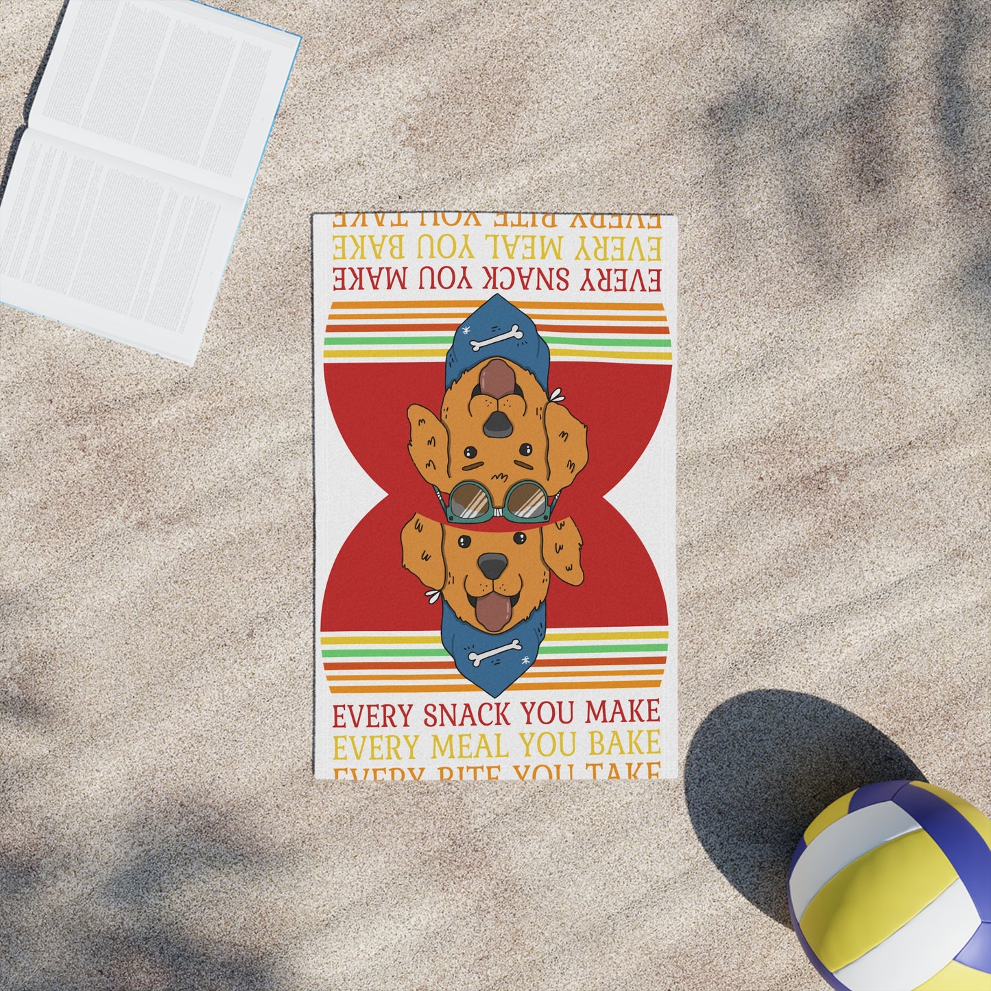 Fun Dog-Themed Beach Towel - Perfect for Pet Lovers and Summer Days