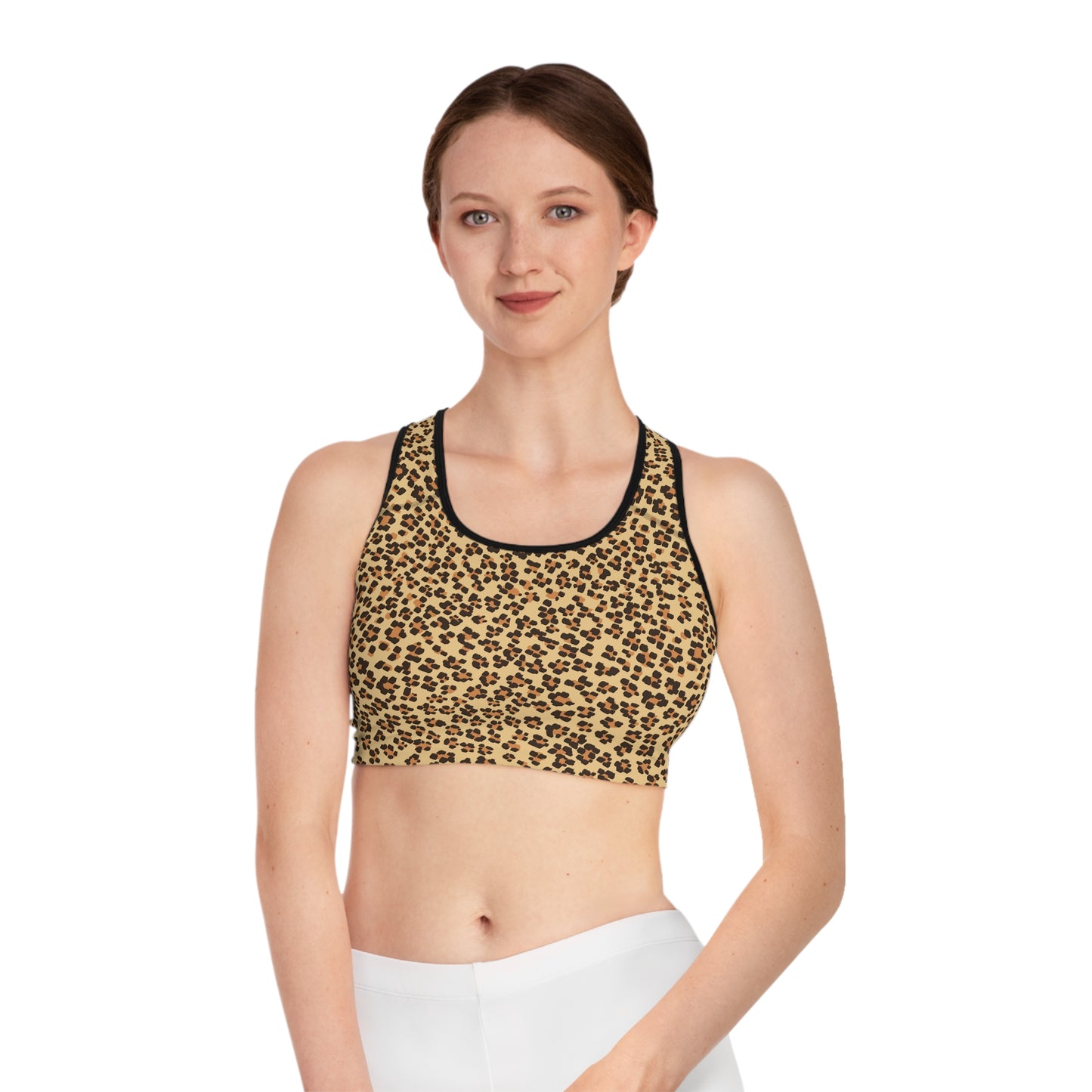 Leopard Print Sports Bra for Active Lifestyles