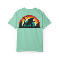 Retro Sunset Dinosaur Unisex T-Shirt