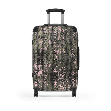 Stylish Snakeskin Suitcase for Travel Enthusiasts