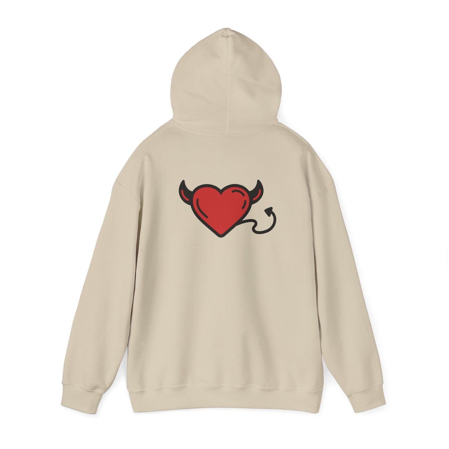 Devilish Heart Hoodie - Unisex Heavy Blend™ Sweatshirt for Fun-Loving Spirits