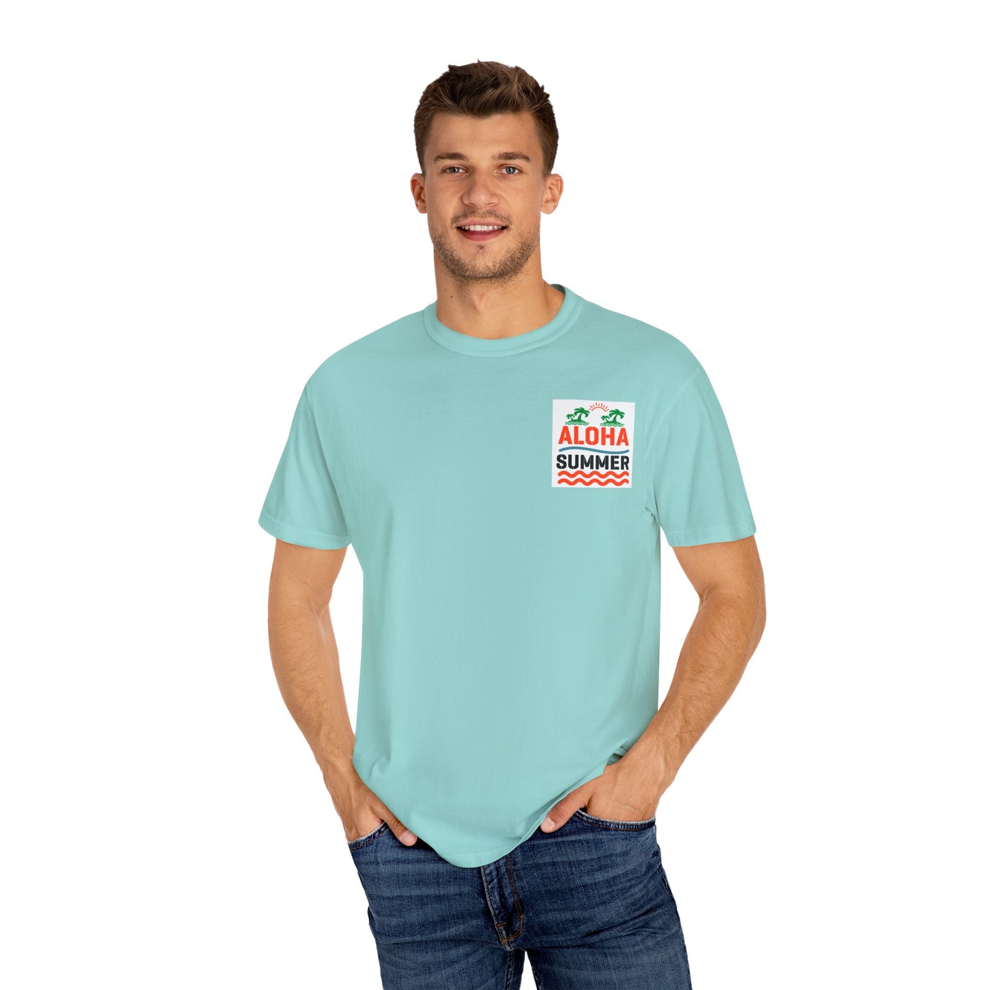 Aloha Summer Unisex T-Shirt, Beach Shirt, Vacation Tee, Summer Apparel, Tropical Graphic Tee, iconic Waikiki Beach Maui ,Oahu