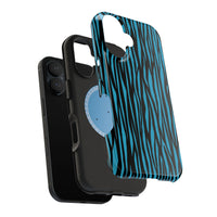 Zebra Print Magnetic Tough Case for iPhone - Durable & Stylish Phone Protection