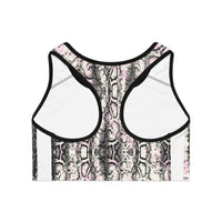 Stylish Snakeskin Sports Bra - Perfect for Workouts & Fashion