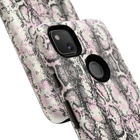 Stylish Snake Print Phone Case – Trendy Design, Tough Protection  Make a bold fashion statement while keeping your phone safe with this sleek and durable snake print case.