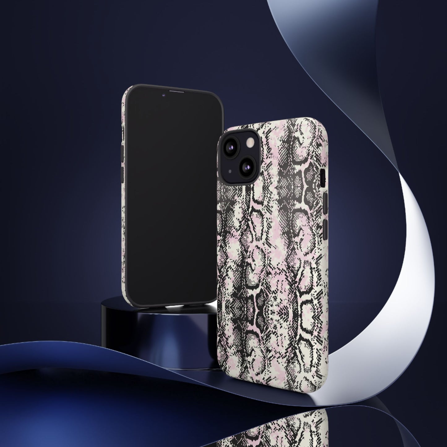 Stylish Snake Print Phone Case - Tough Protection for Trendsetters