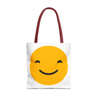 Smile & Frown Reversible Tote Bag - Cute Canvas Bag for Everyday Use