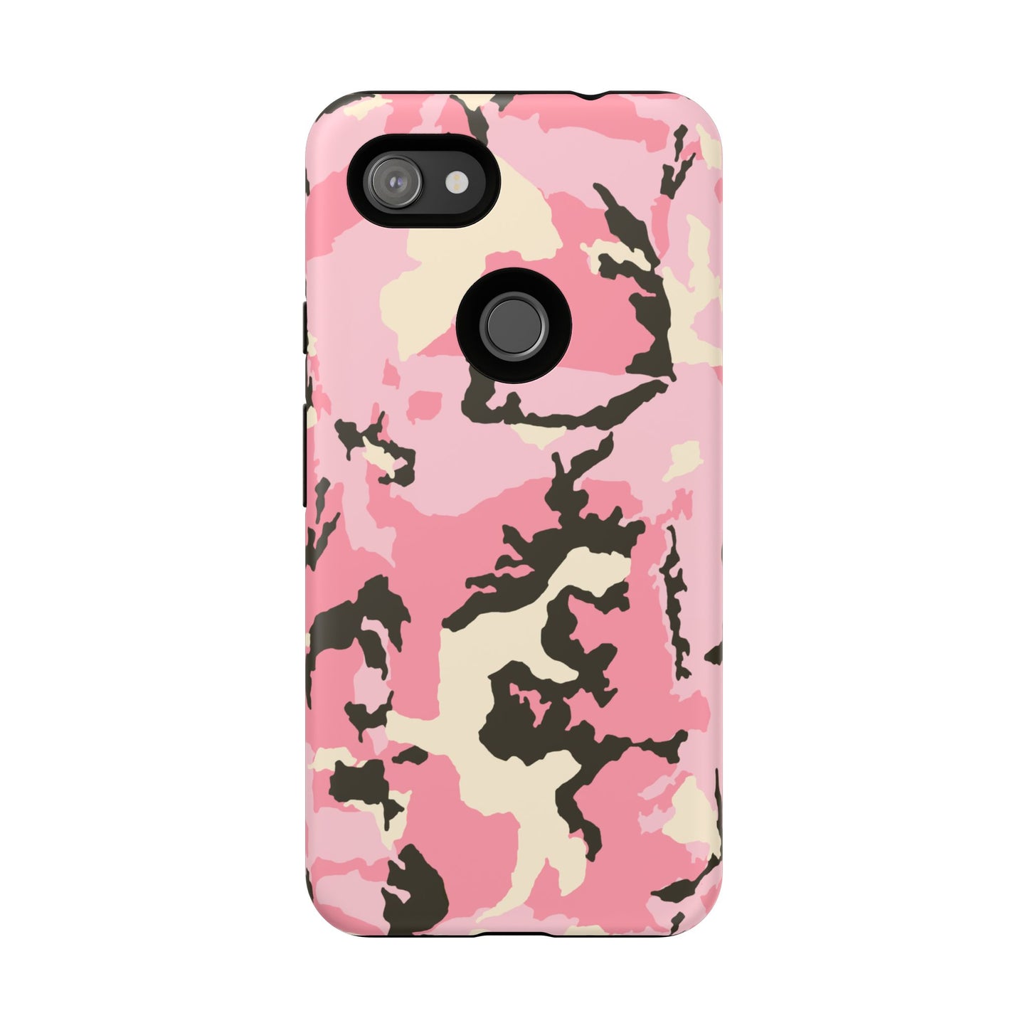 Stylish Tough Phone Case – Pink Camo Design for Bold Protection  Make a statement while keeping your phone safe with this eye-catching pink camouflage case that blends fashion with durability.