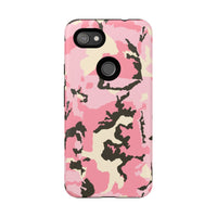 Stylish Tough Phone Case – Pink Camo Design for Bold Protection  Make a statement while keeping your phone safe with this eye-catching pink camouflage case that blends fashion with durability.