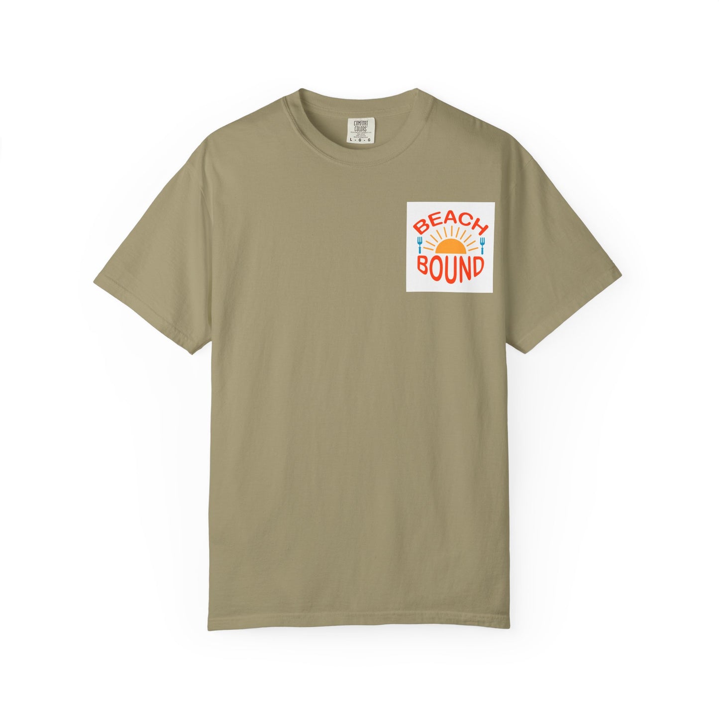 Beach Bound Unisex Garment-Dyed T-Shirt, Summer Vibes, Casual Wear, Beach Trip, Vacation Shirt, Outdoor Activities
