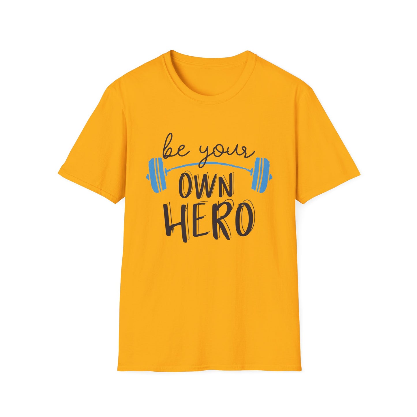 Motivational Unisex T-Shirt - "Be Your Own Hero" - Casual Gift, Positive Vibes, Everyday Wear, Friendly Apparel