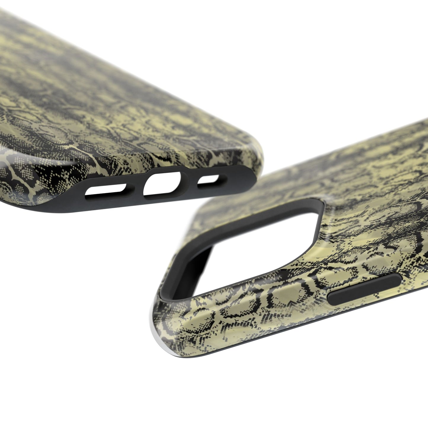 Stylish Snake Skin Magnetic Tough Case - Durable Protection for Your Phone
