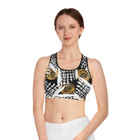 Chic Floral Sports Bra - Stylish Athletic Wear for Active Women