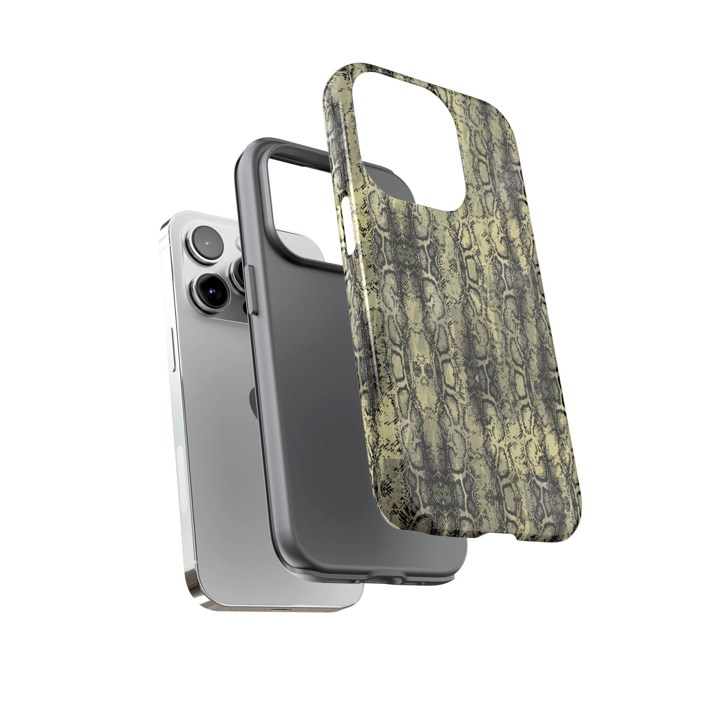 Snake Pattern Phone Case – Tough & Stylish Protection for Your Device  Show off your wild side while keeping your phone protected with this sleek snake pattern case—designed for both fashion and function.