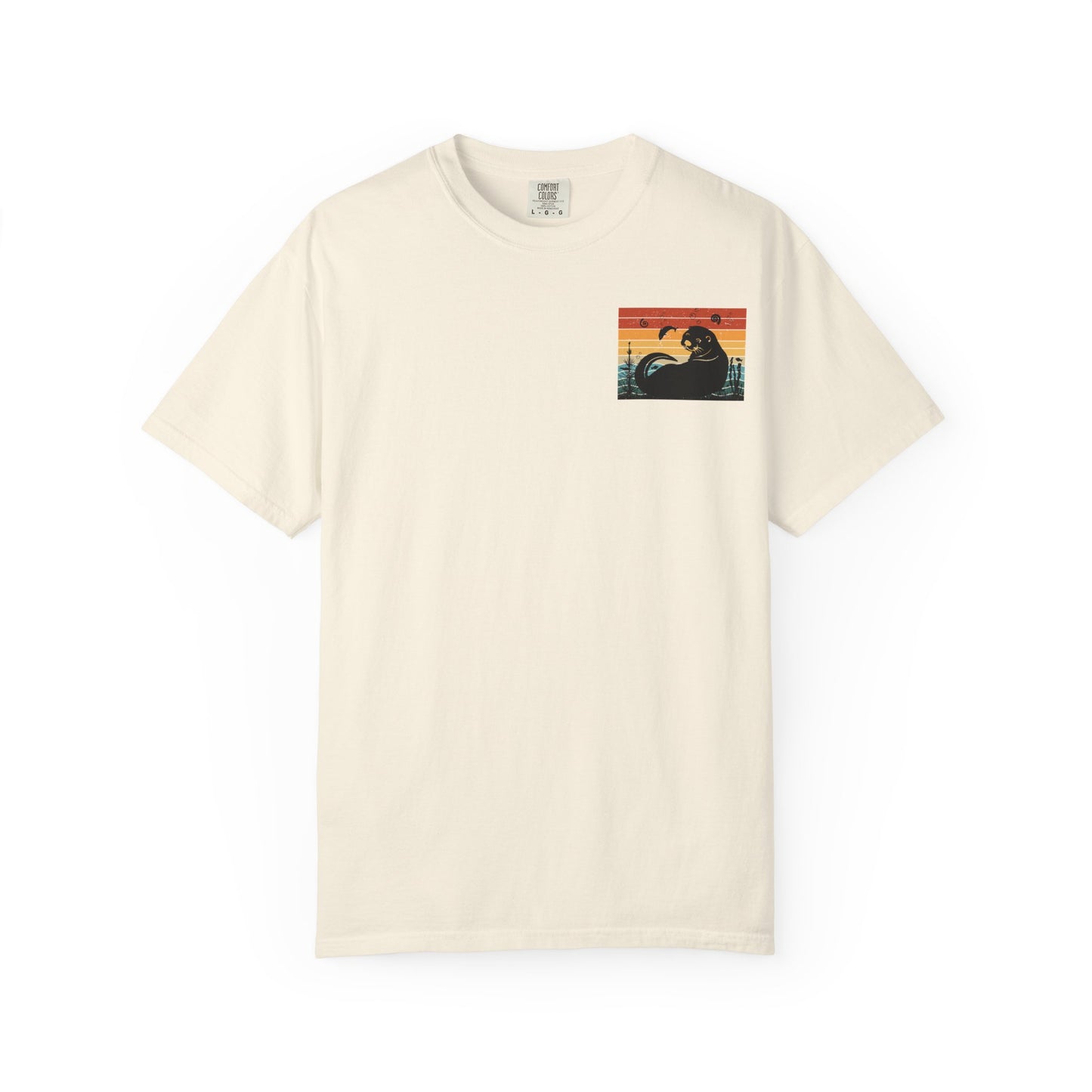 Coastal Vibe Unisex Garment-Dyed T-shirt with Otter Design