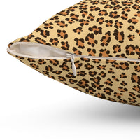Leopard Print Decorative Pillow | Cozy Living Room Accent Cushion, Wild Animal Home Decor, Animal Print Gift, Modern Style